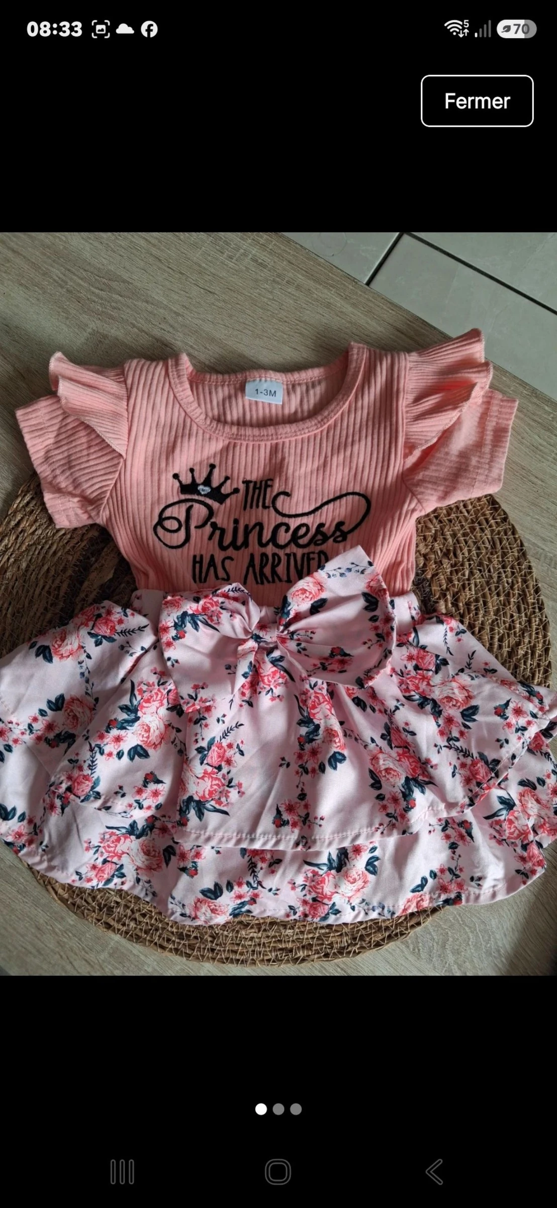 Robe body bébé 